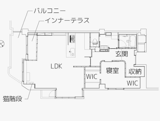 簡易的な間取り図です。