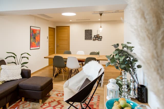 リビング側からの景色。