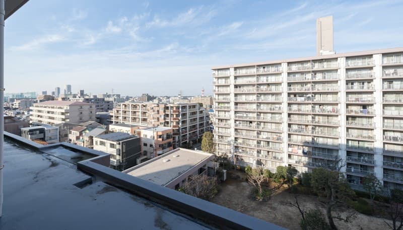 北のお部屋からの眺望になります！
眼下には広い公園もあり景色もいいですよ！