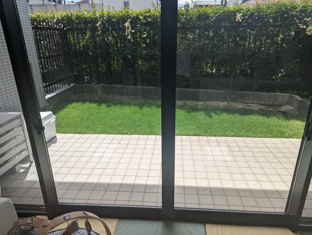 テラス付きの庭があります（専用使用権のついた共用部分）