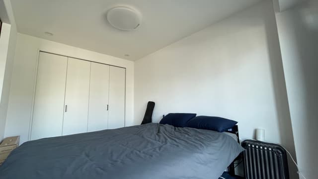 一面クローゼットなので季節物、来客用のマットレス、一眼レフのカメラバッグ、登山道具など全て入りました。