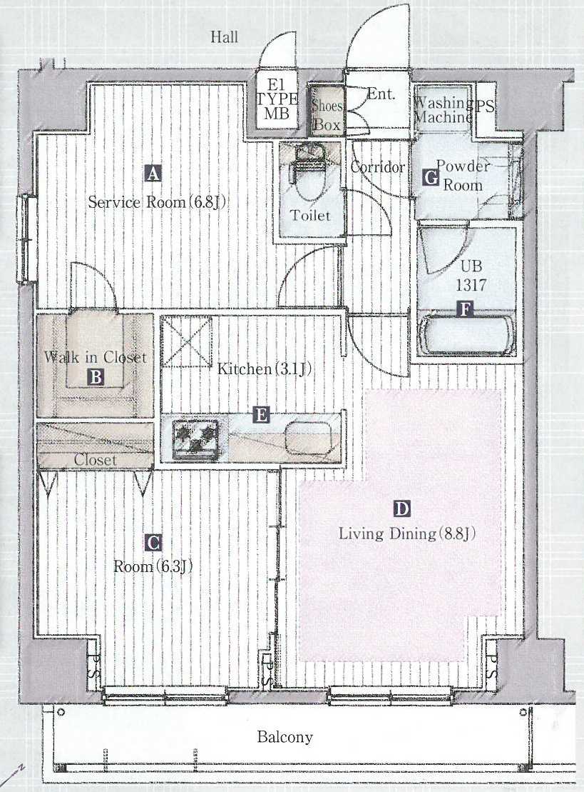 間取り図です。