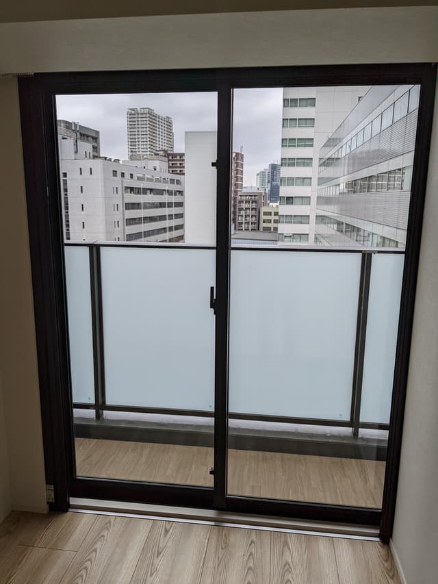 ベッドルームからの眺望です。