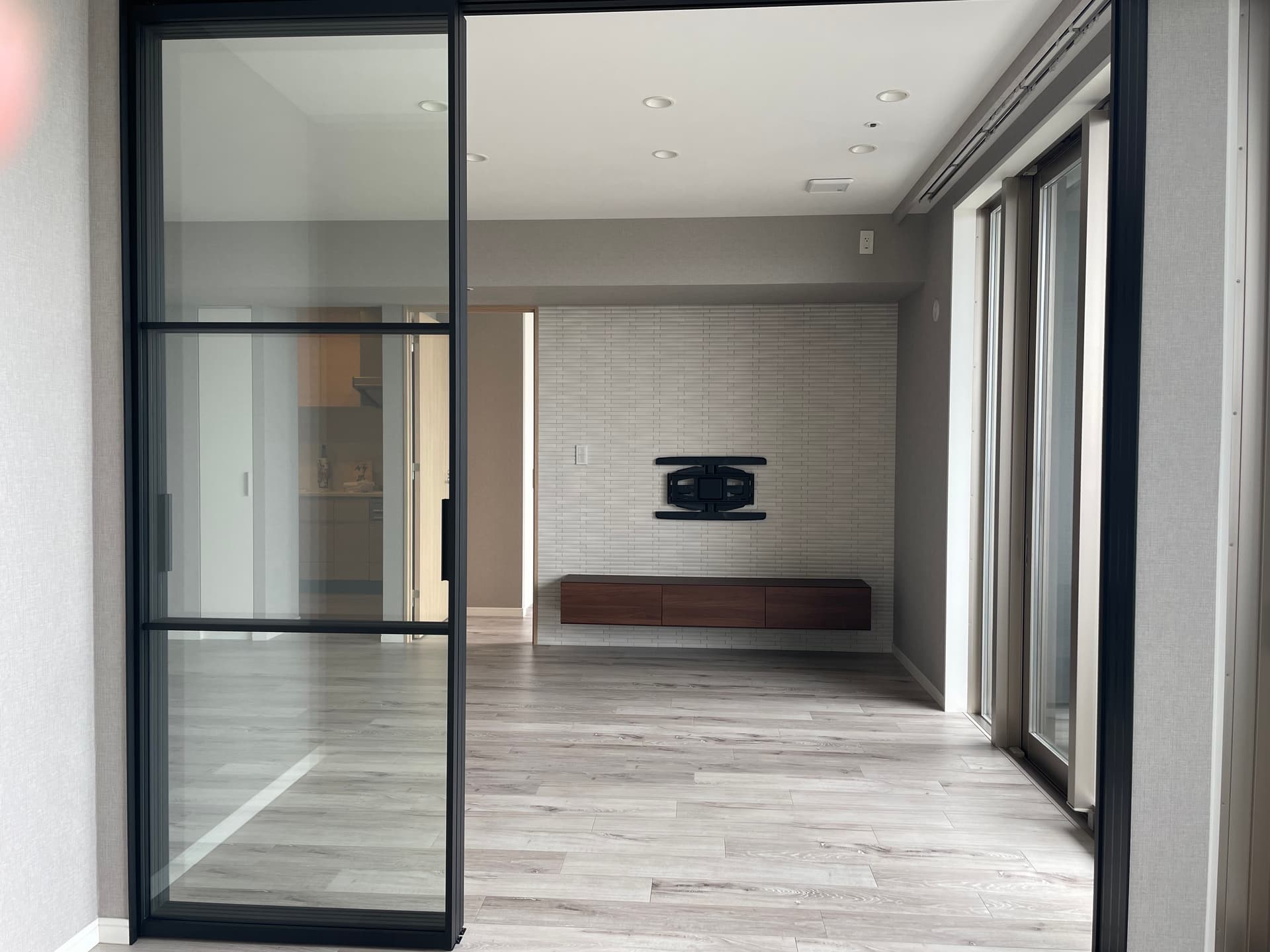 ワークスペースからのリビング。