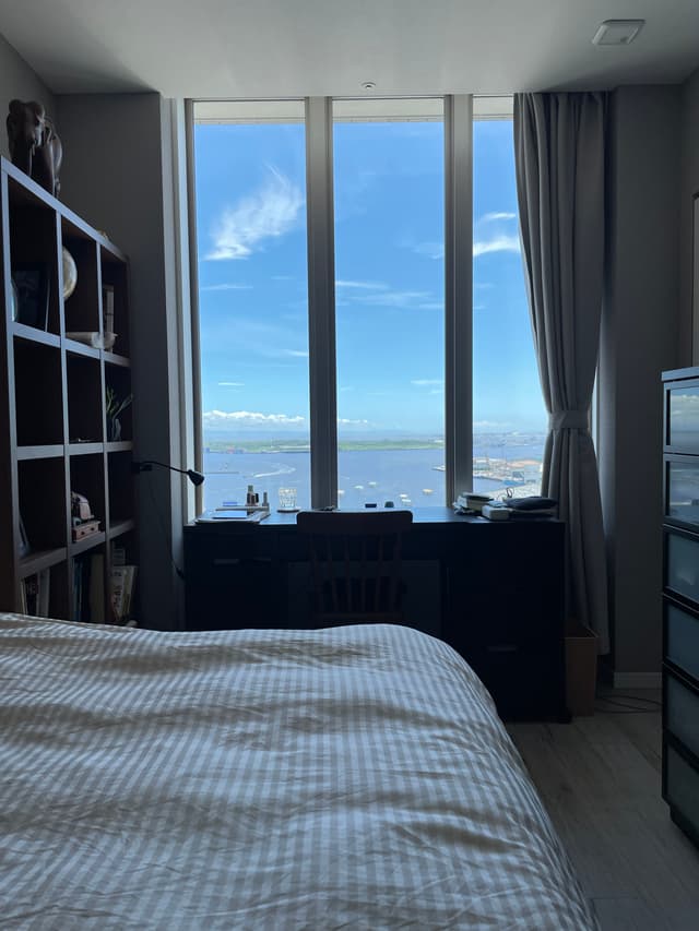 寝室からのオーシャンビューも最高です。