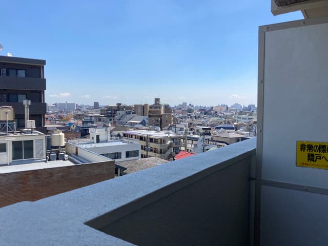 寝室側の眺望です。