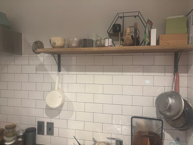キッチンの作りだな
お茶をするのでお道具が。