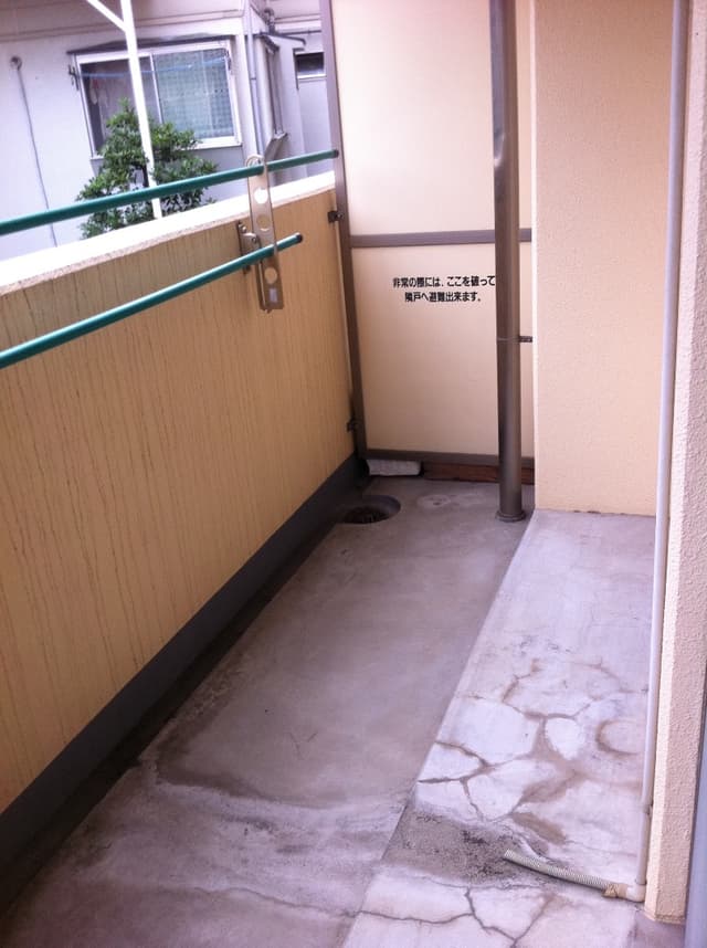 ベランダ。