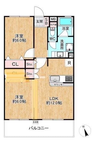 もともと2LDKで購入したあとリビング広げて1LDKに