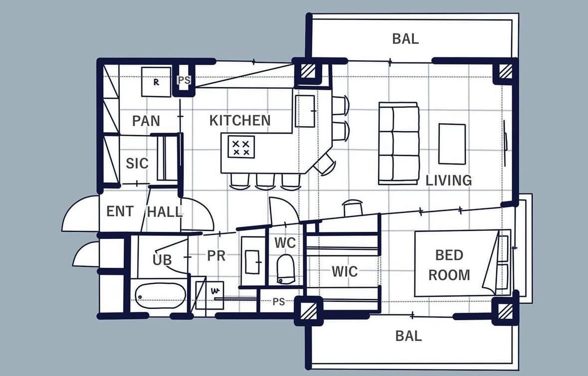 生活がしやすいように家事動線もとてもこだわった間取りです。