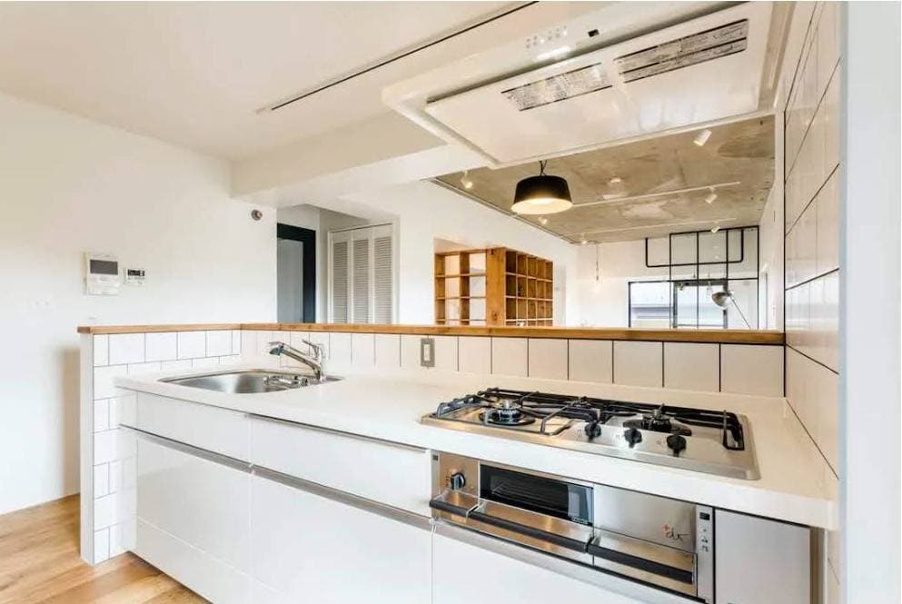 広々3口キッチンです。