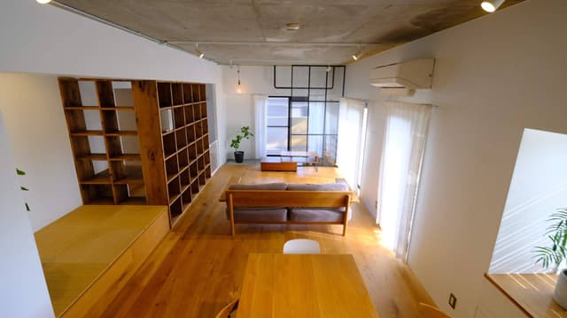 南側の窓の前にはインナーテラスがあります。