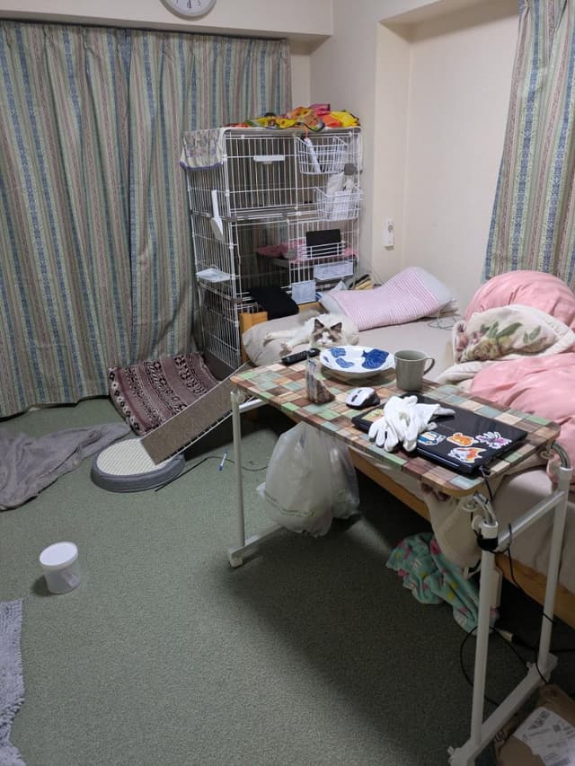 たまたまあった子供部屋です。
角になります。
８畳程度
リフォームなしとしてますが、
この部屋は壁紙とカーペット変えてます。
風呂トイレ、洗面所は、１０年前にリフォーム。
他はほとんど変わってません