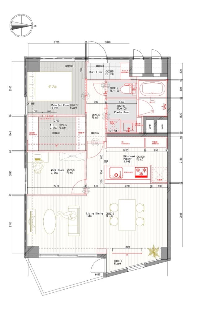 ウォークインクローゼットに色々しまえます。角部屋なので通風も良好です。