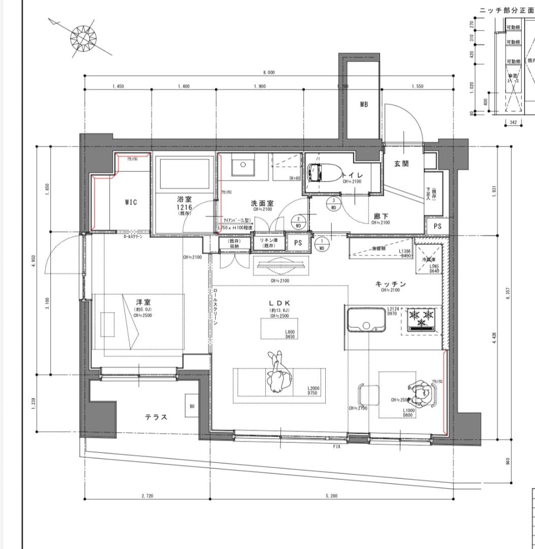 リフォーム後の図面です。