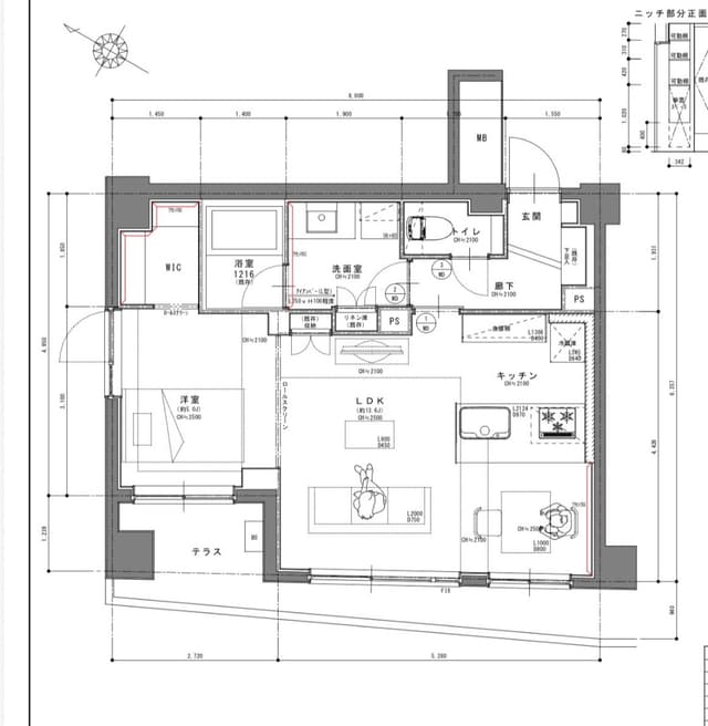 リフォーム後の図面です。