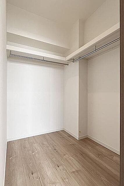 大容量のウォークインクローゼット