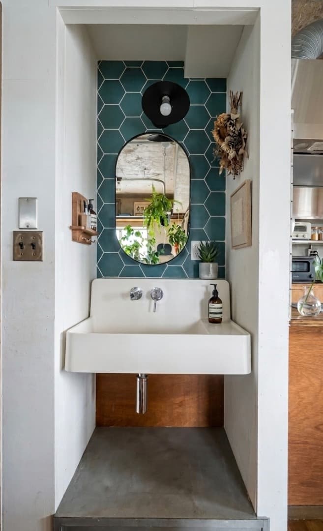 ダイニングに洗面所