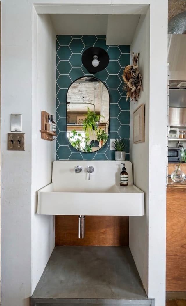 ダイニングに洗面所