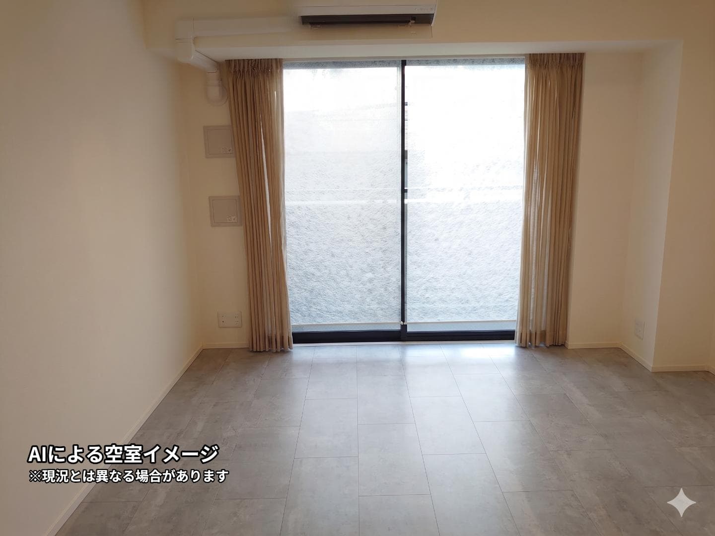 北西向き居室＊ワンルーム
AIによる空室イメージ画像です。