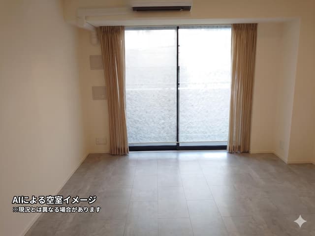 北西向き居室＊ワンルーム
AIによる空室イメージ画像です。
