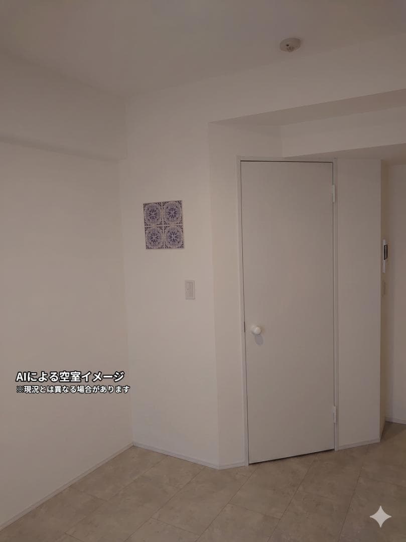 北西向き居室＊ワンルーム
AIによる空室イメージ画像です。