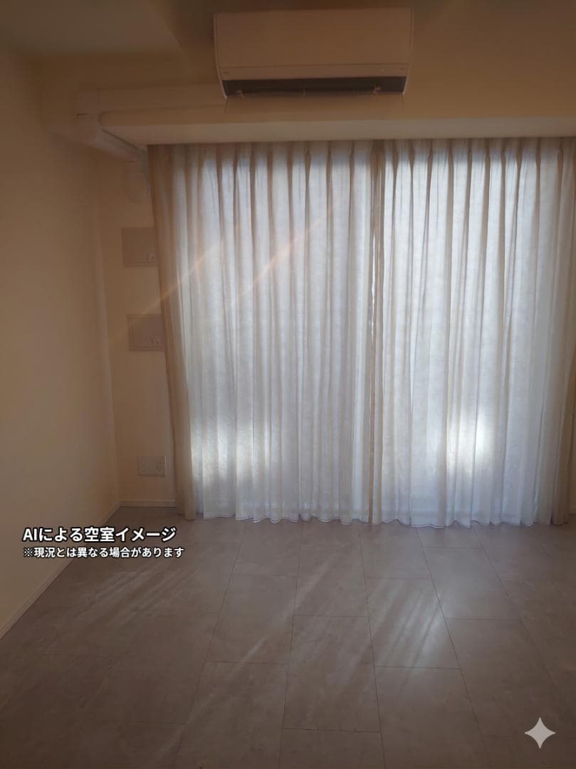 北西向き居室＊ワンルーム
AIによる空室イメージ画像です。