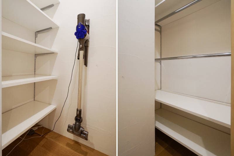 全ての棚は可動式で好みの高さに変更可能です。