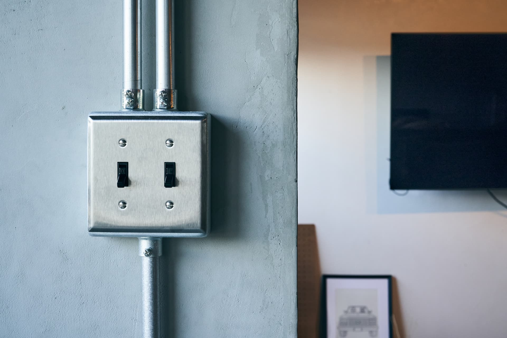 窓側のスイッチです。